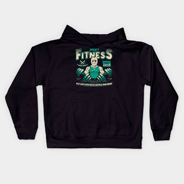 Jason Fitness Kids Hoodie by teesgeex